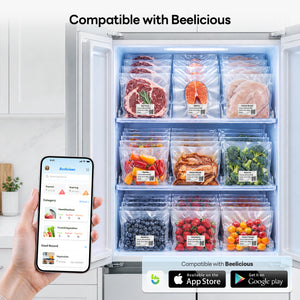 Beelicious FreshTrack Smart Vacuum Sealer with Built-In Label Printer