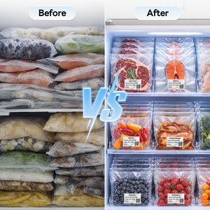 Beelicious FreshTrack Smart Vacuum Sealer with Built-In Label Printer