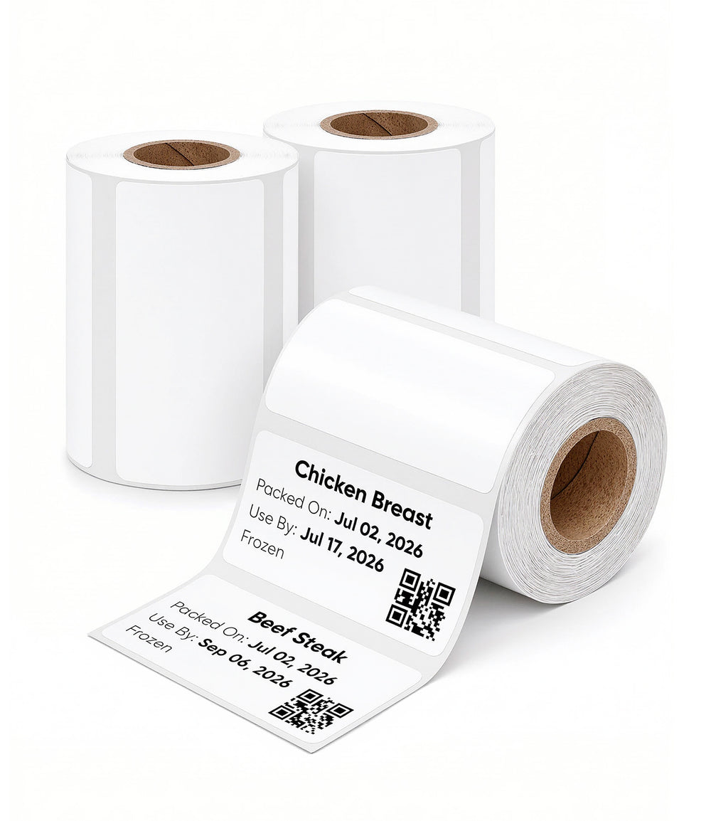 Thermal Label Rolls for Beelicious VSP801 Vacuum Sealer – 3 Rolls, 330 Labels
